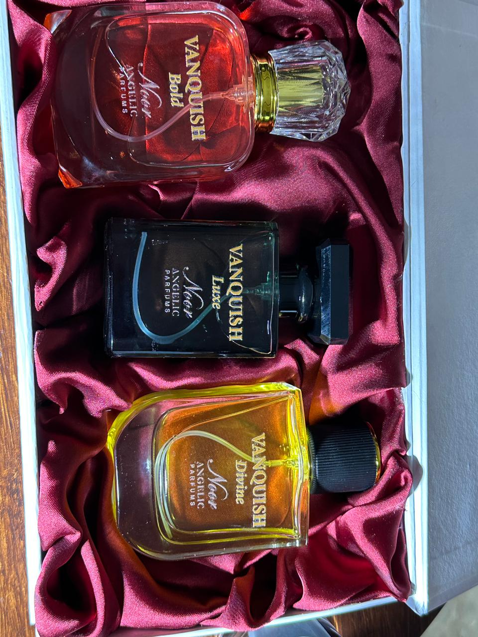Vanquish  Bold, Desire & Luxe Edition Perfumes